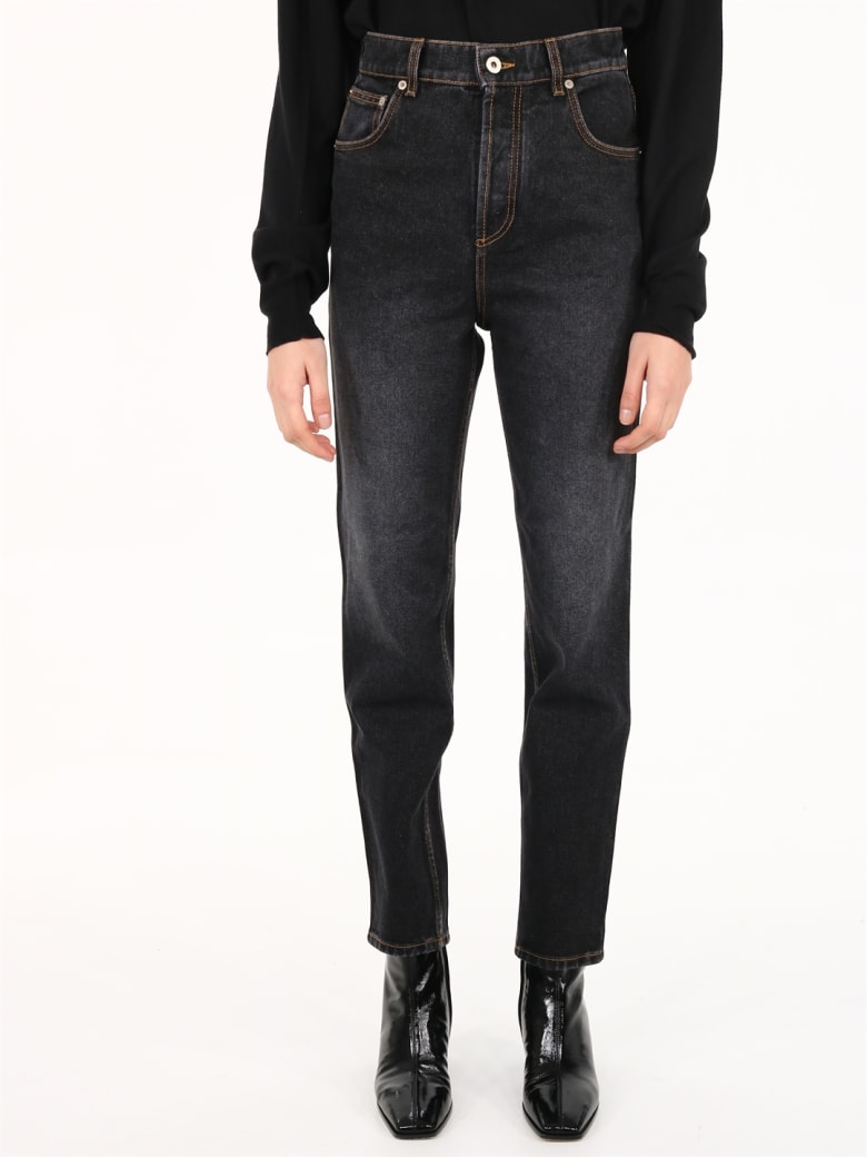 Loewe Logo Jeans Black Denim - Black