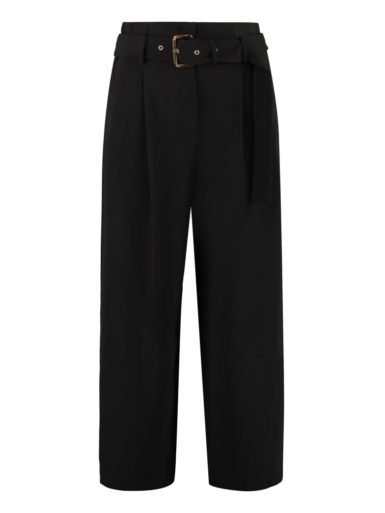 Michael Kors Culotte Pants In Stretching Cady - Nero