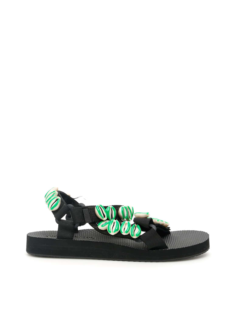 Arizona Love Green Shell Trekky Sandals - SHELL GREEN (White)