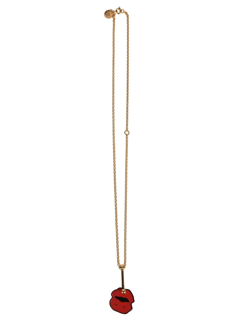 Marni Kiss Mark Necklace - Red