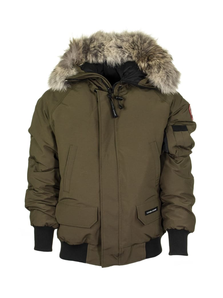 canada goose green bomber jacket