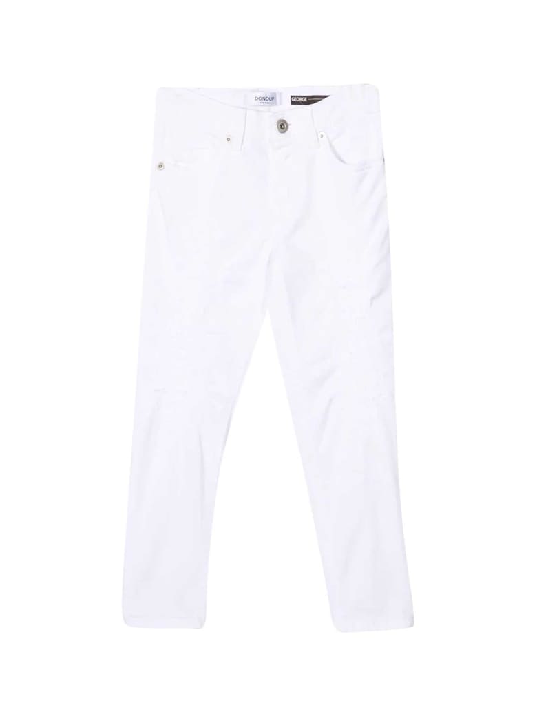 Dondup White Trousers - Unica
