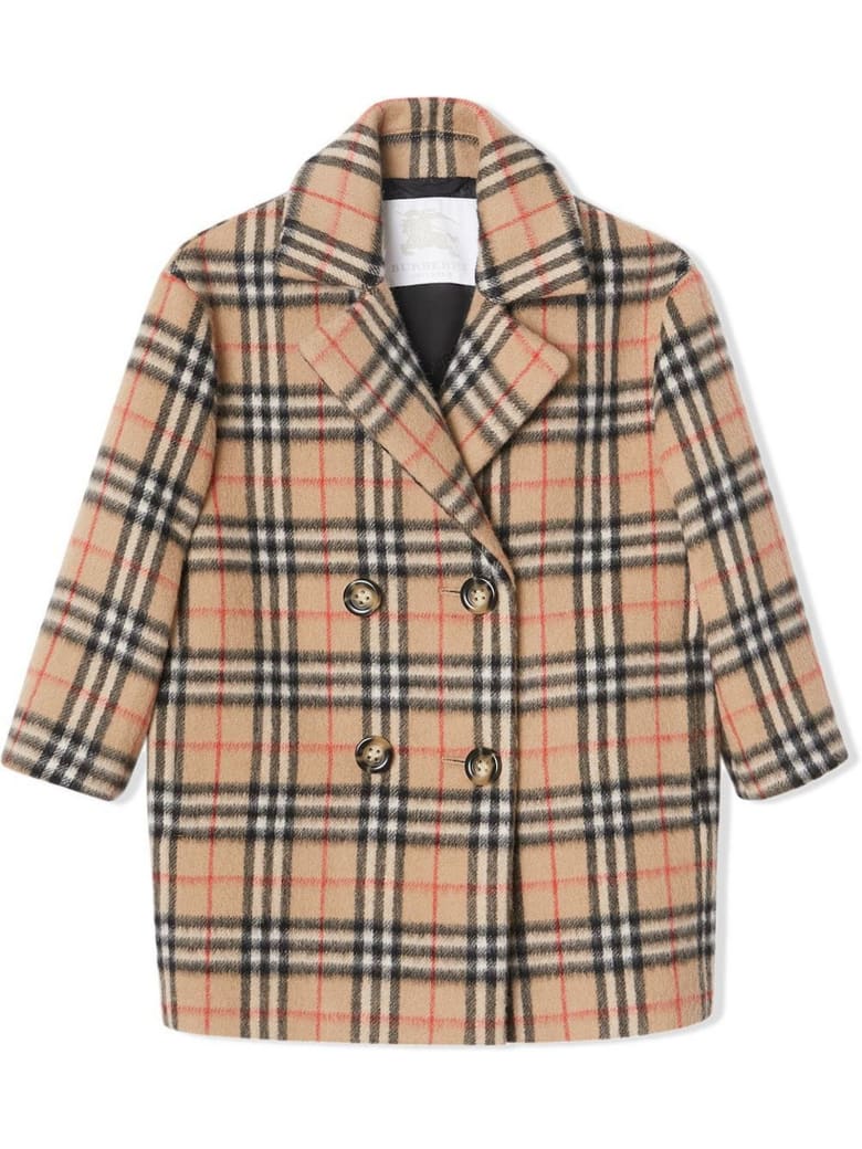 Burberry Vintage Check Pea Coat - Check