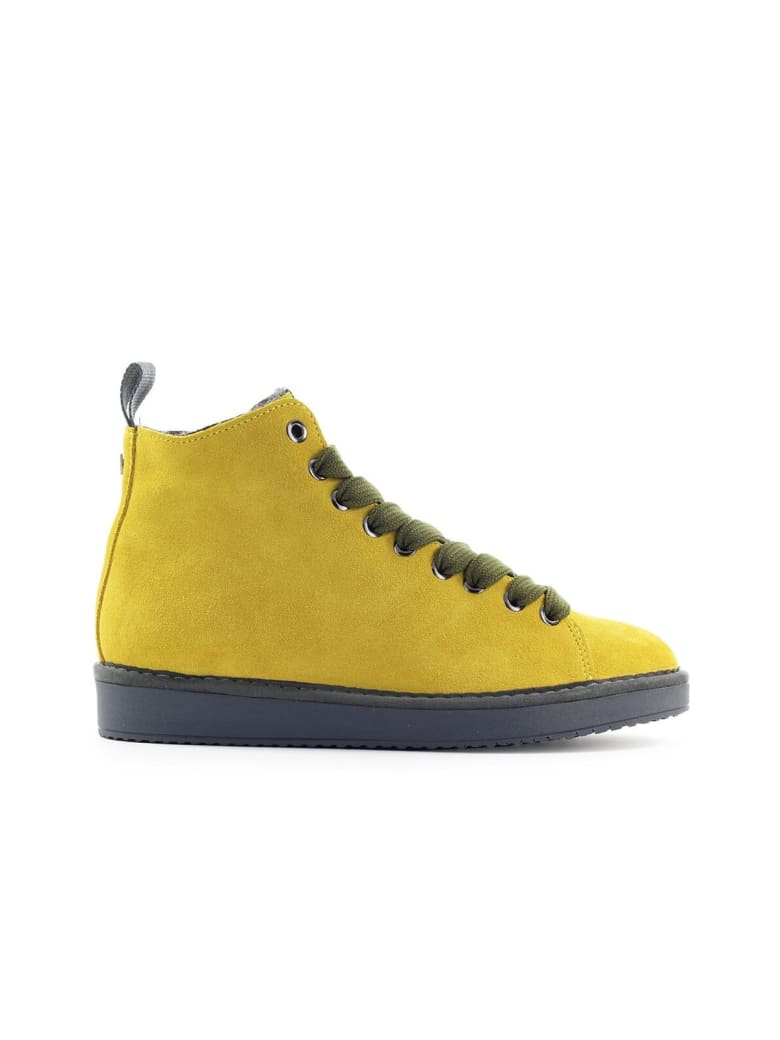 Panchic Pànchic Yellow Suède Olive Green Boot - Giallo