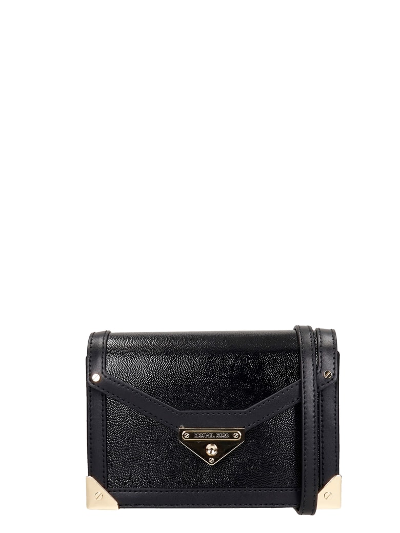 Michael Kors Shoulder Bag In Black Leather - black