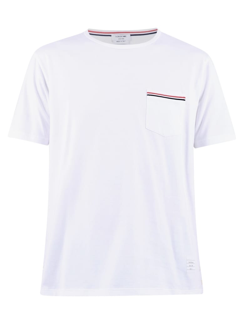 Thom Browne Striped T-shirt - White