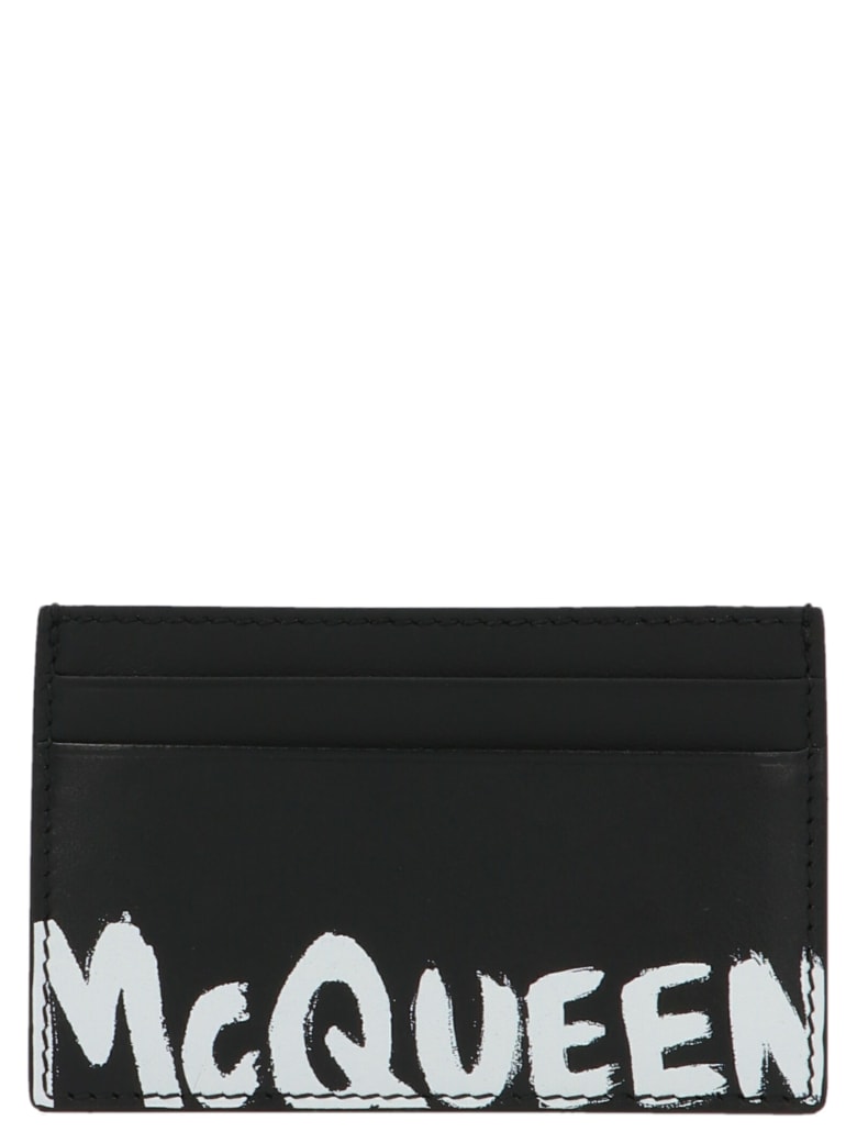 Alexander McQueen 'graffiti' Cardholder - Nero