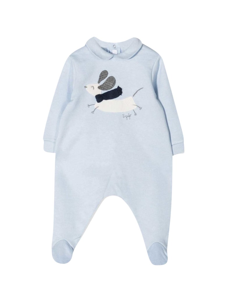 Il Gufo Blue Onesie - Azzuro
