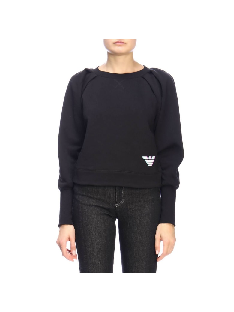 armani crew neck sweatshirt