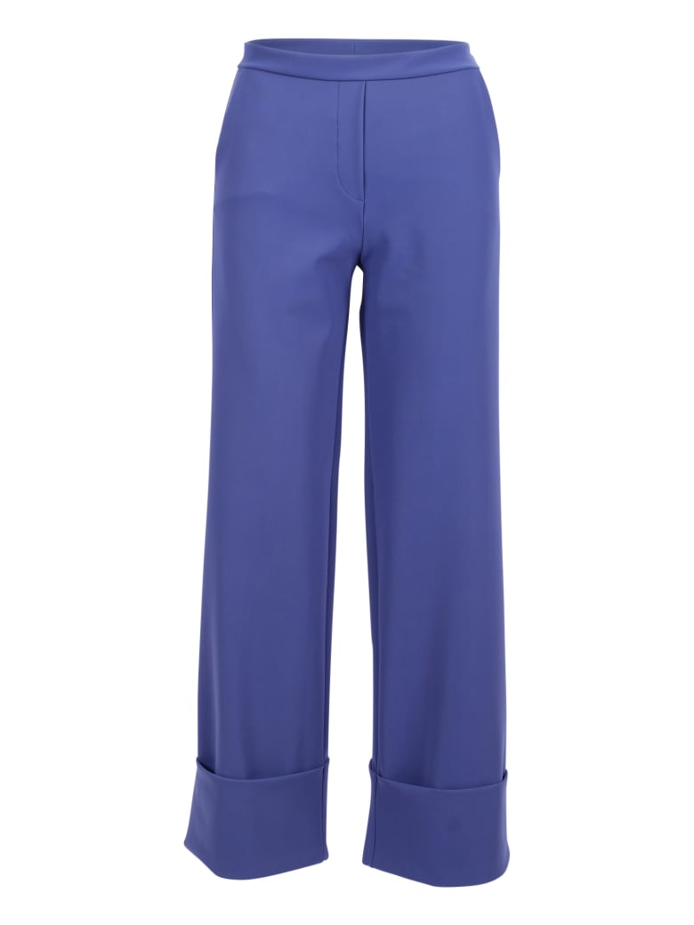 La Petit Robe Di Chiara Boni Le Petite Robe By Chiara Boni Polyamide Trousers - BlueBerry