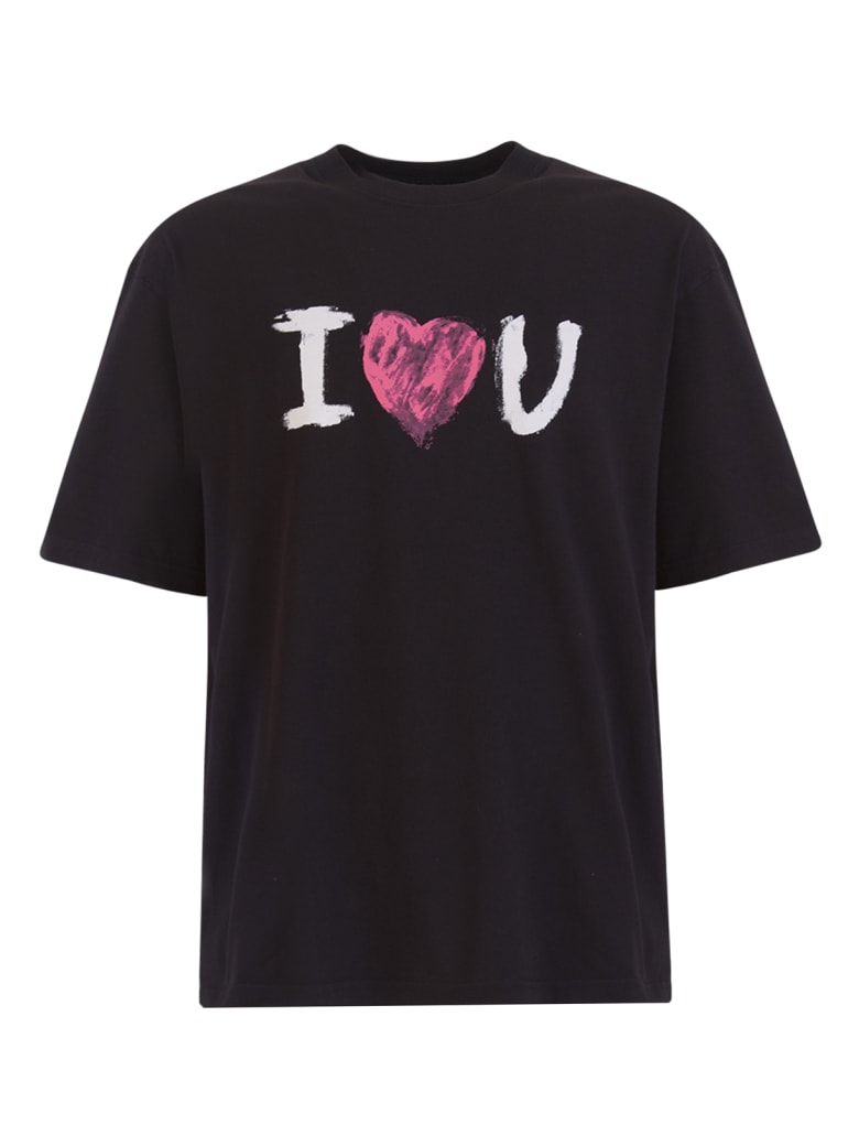 Balenciaga I Love You T-shirt - Nero