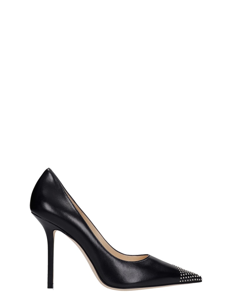 Jimmy Choo Love 100 Xnx Pumps In Black Leather - black