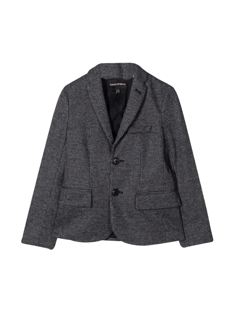 Emporio Armani Gray Blazer Teen - Grigio