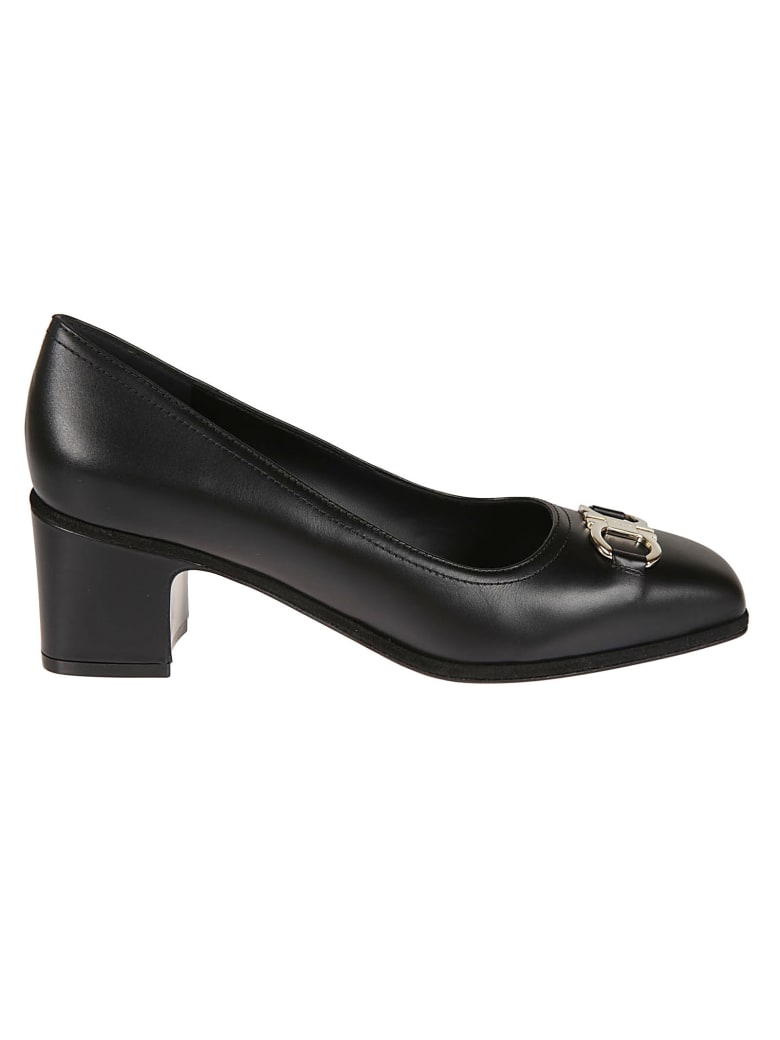 Salvatore Ferragamo Comiso Block Heel Pumps - Black