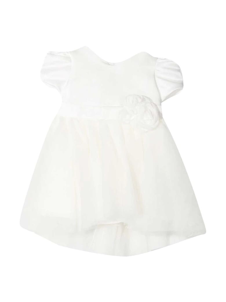 Monnalisa Monnalisa White Dress - Panna