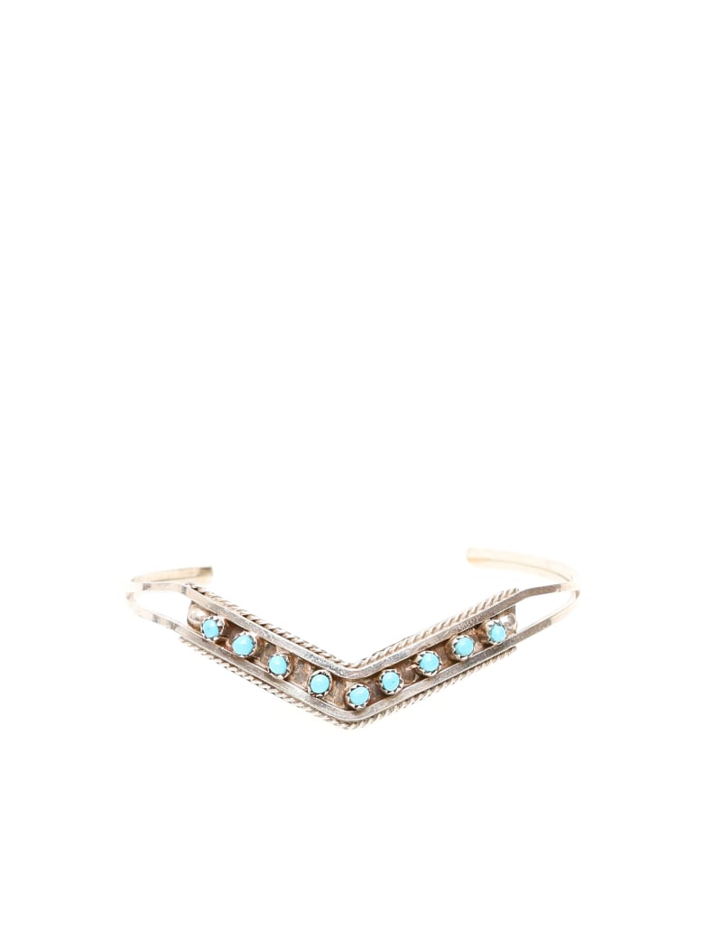 Jessie Western Cuff Bracelet - TURQUOISE (Silver)