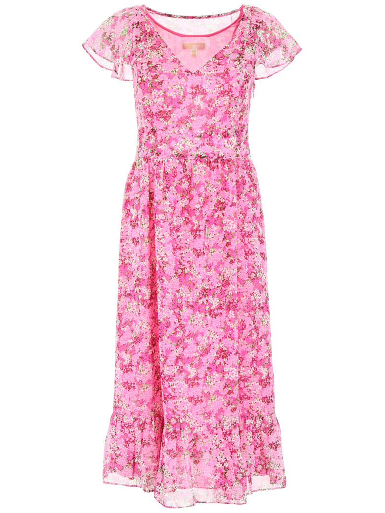 michael kors pink floral dress