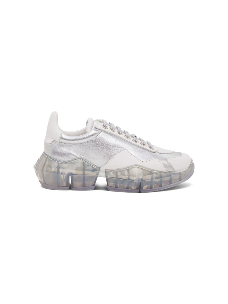 Jimmy Choo Diamond Flak Sneakers - White