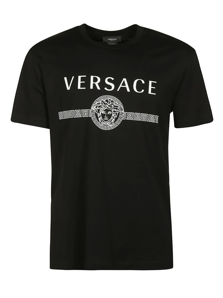 Versace Medusa Head Logo Print T-shirt - Black