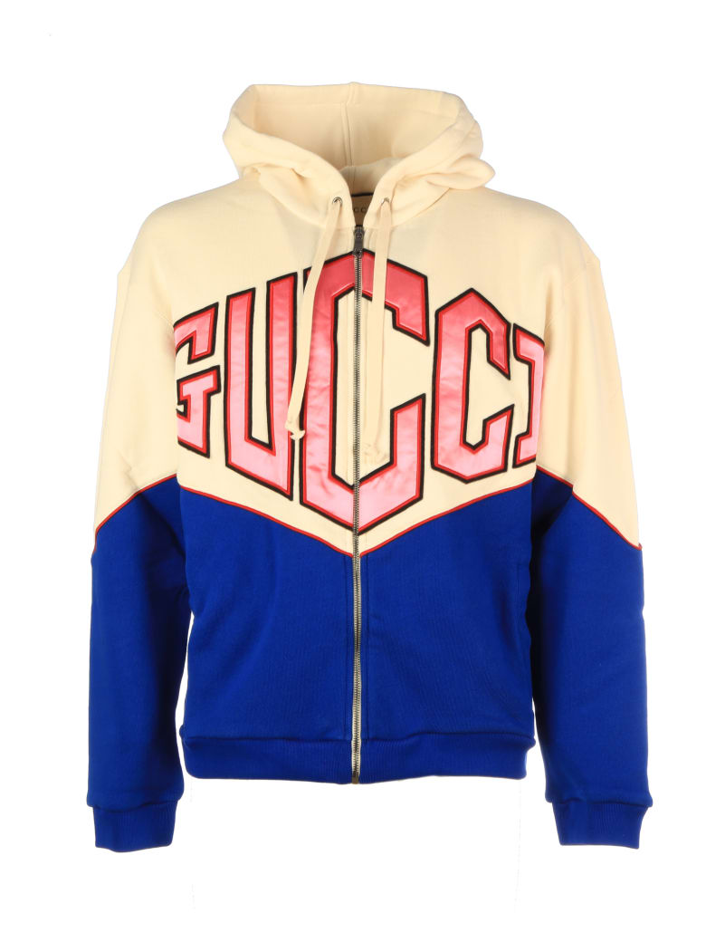 blue gucci hoodie mens