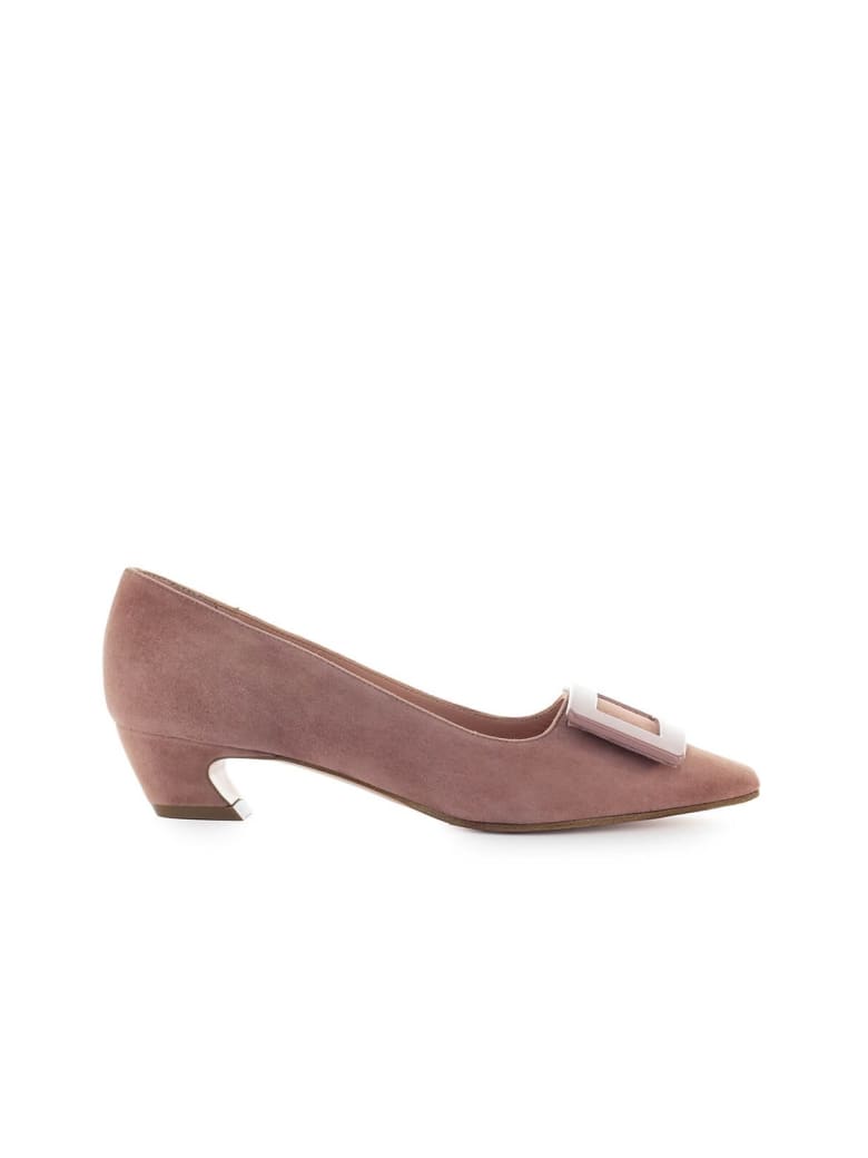 Roberto Festa Walmy Dark Pink Suede Pump - Rosa