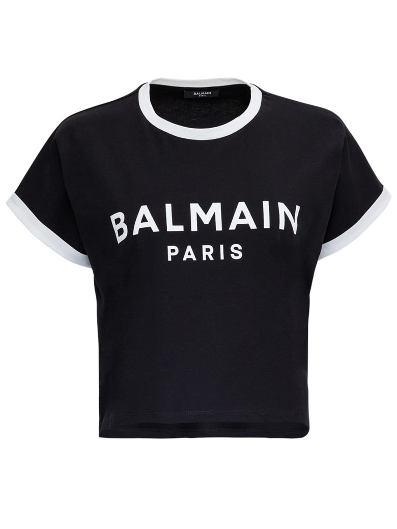 Balmain T-shirt With Logo - White/black