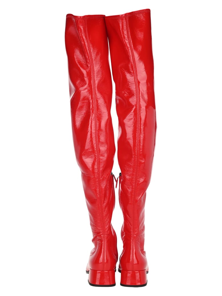 prada thigh high boots