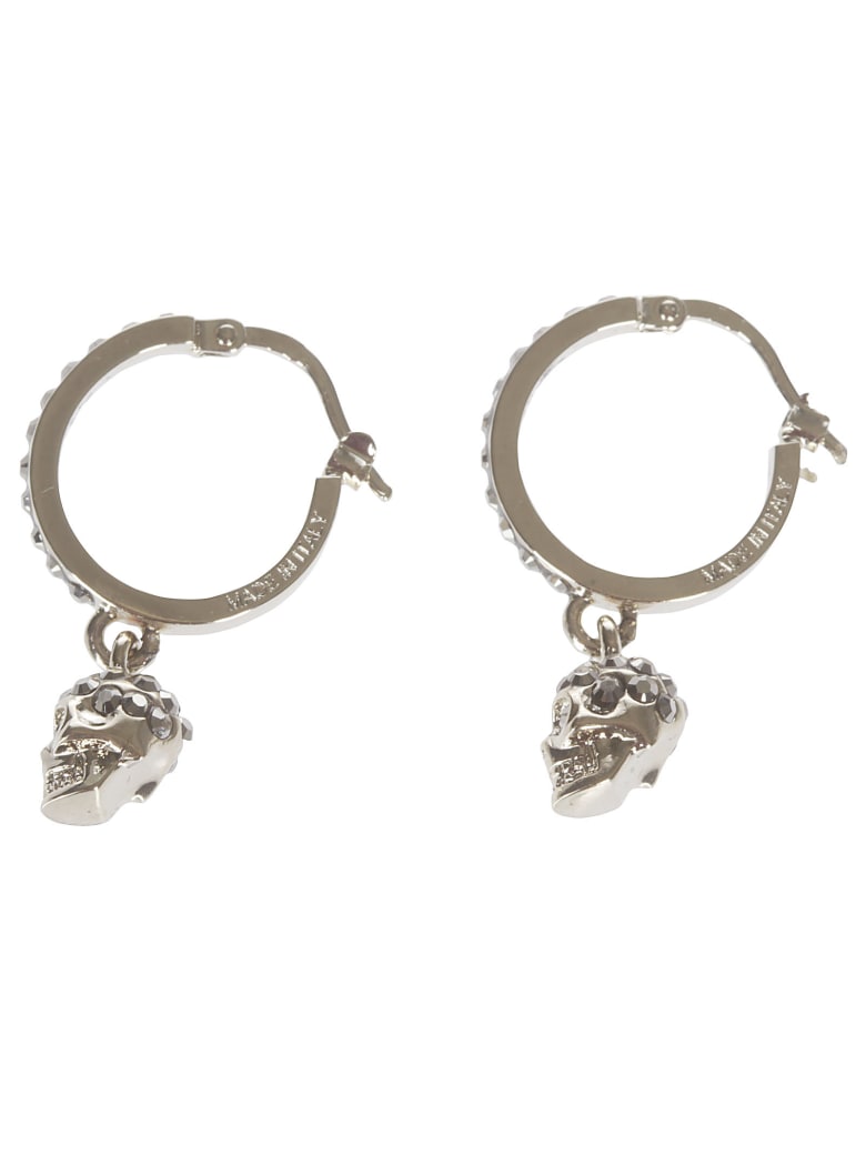 Alexander McQueen Gold-tone Brass Skull Earrings - Gold