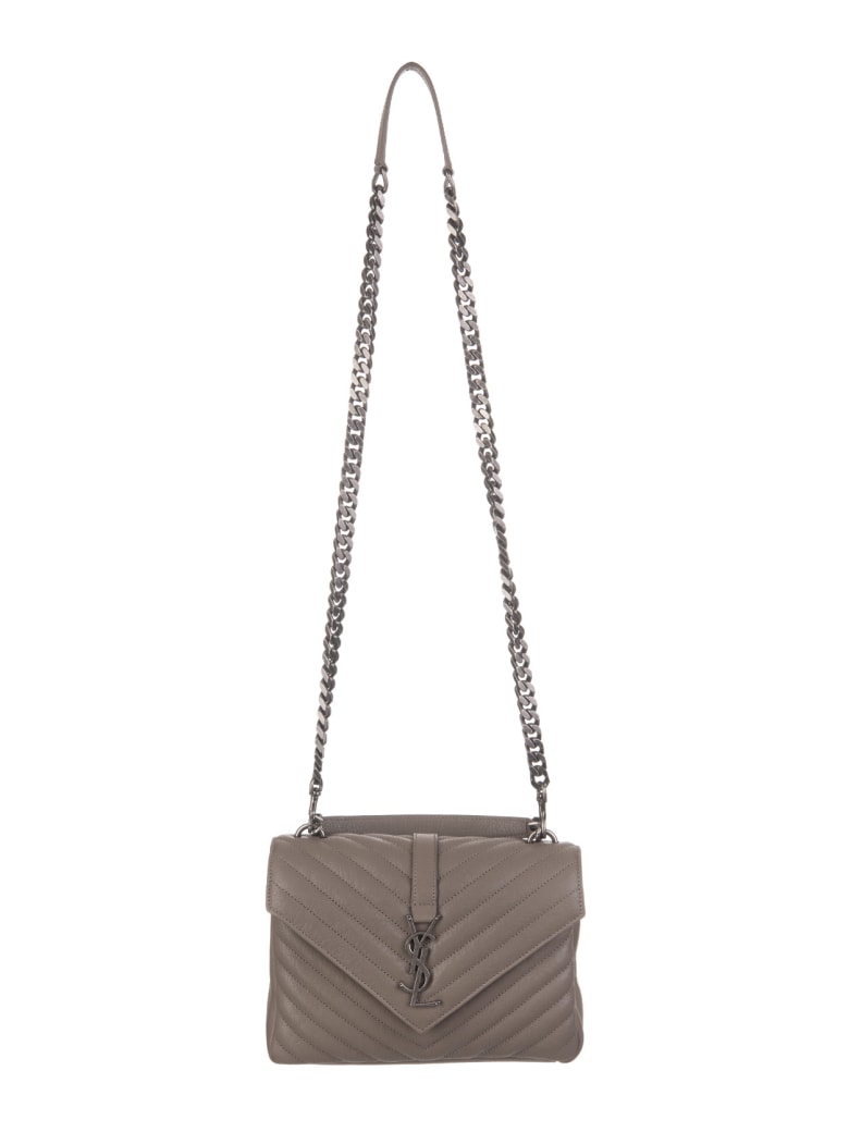 ysl college bag taupe