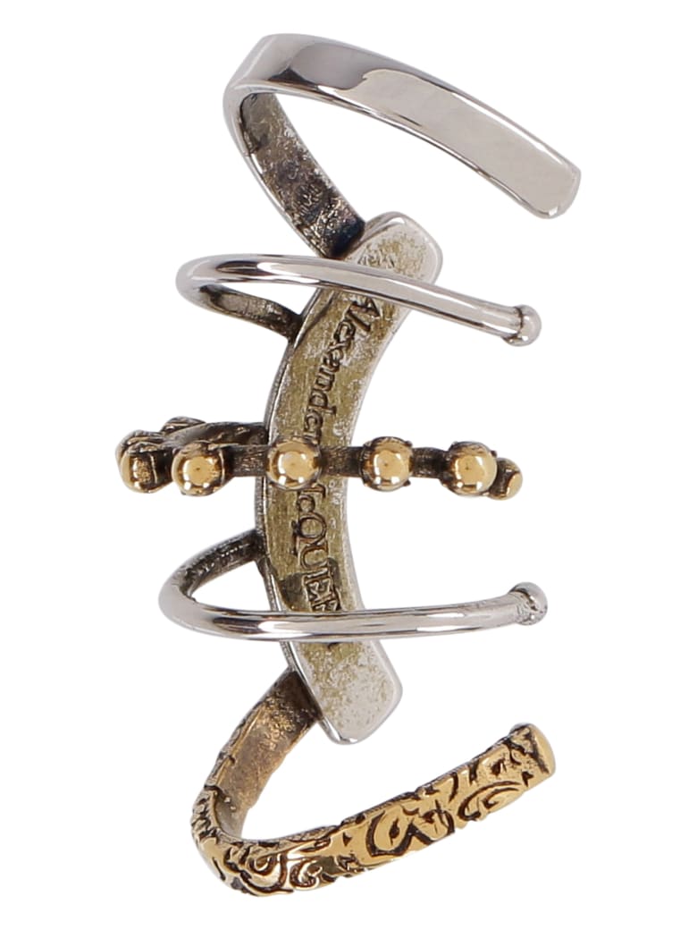 Alexander McQueen Punk Ear-cuff - silver