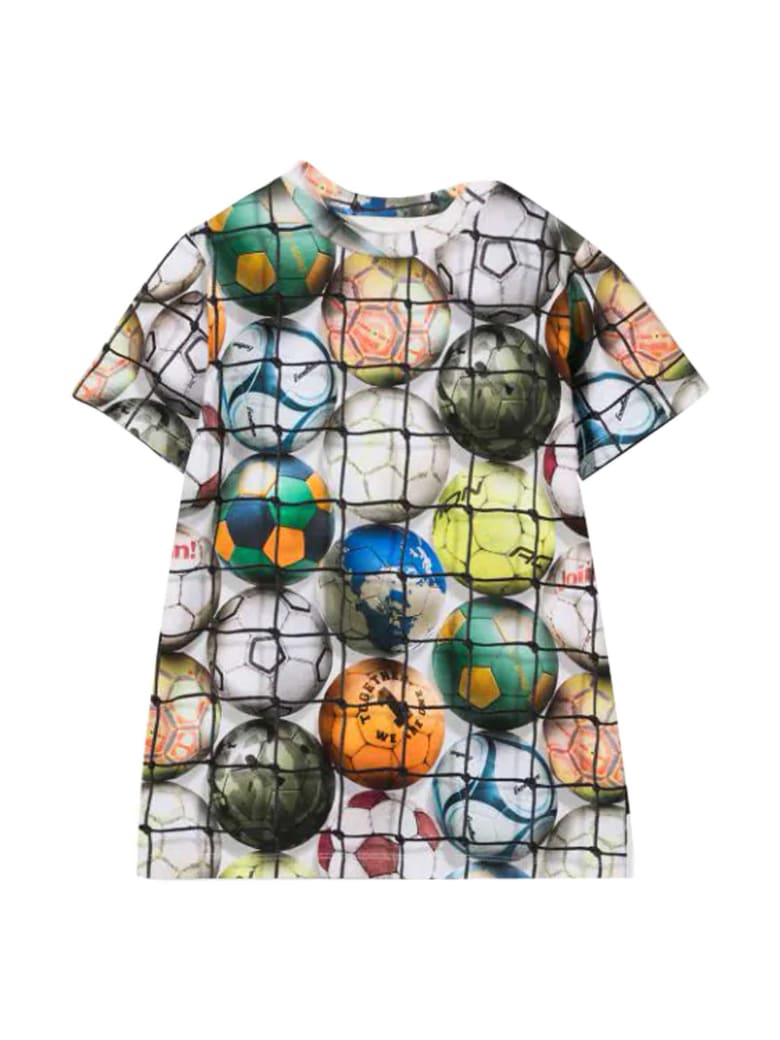 Molo Multicolor Print T-shirt - Bianco