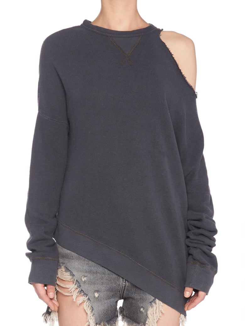 R13 'distorted' Sweatshirt - Grey