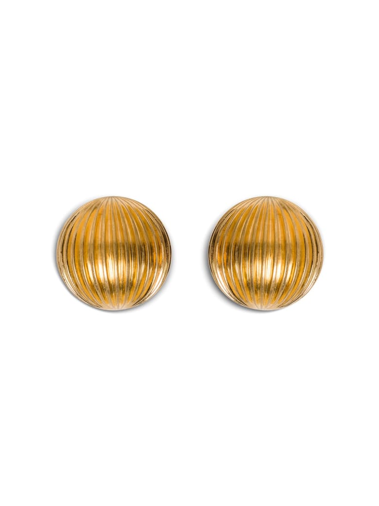 Saint Laurent Bull Gold Color Earrings - Metallic