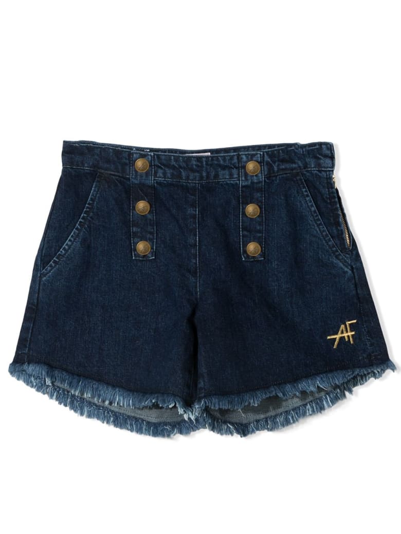 Alberta Ferretti High Waist Shorts With Buttons Iicf