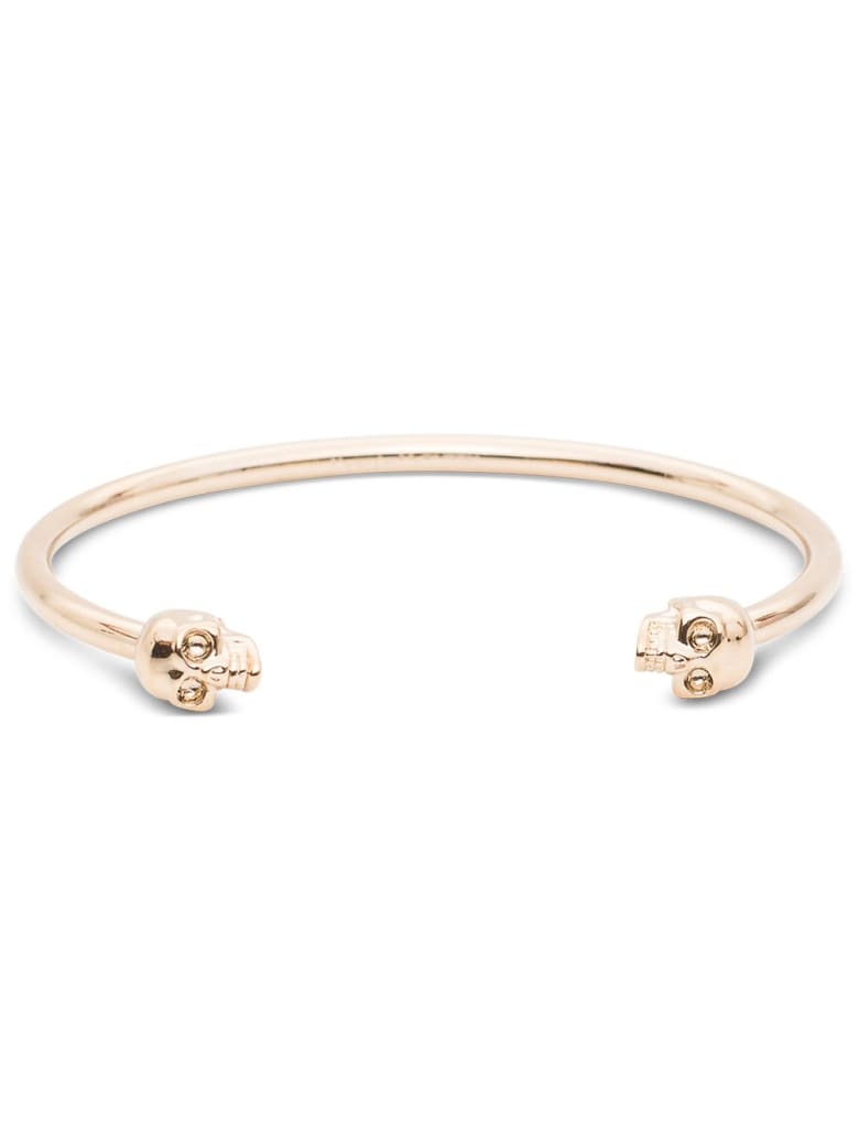 Alexander McQueen Twin Skull Bracelet - Metallic