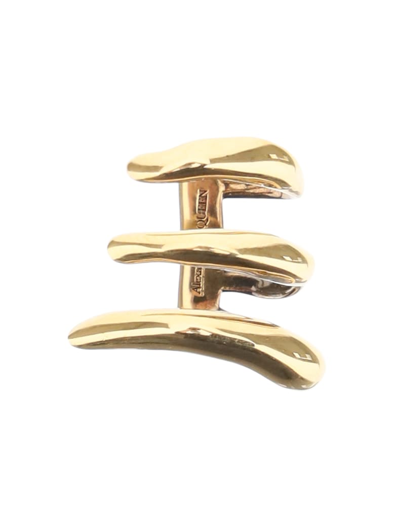 Alexander McQueen Three-circle Single Earring - GOLD