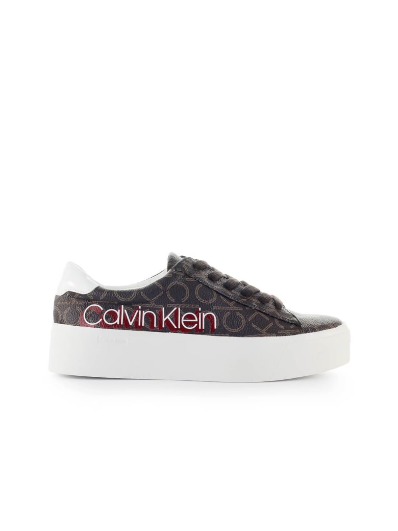 calvin klein brown sneakers