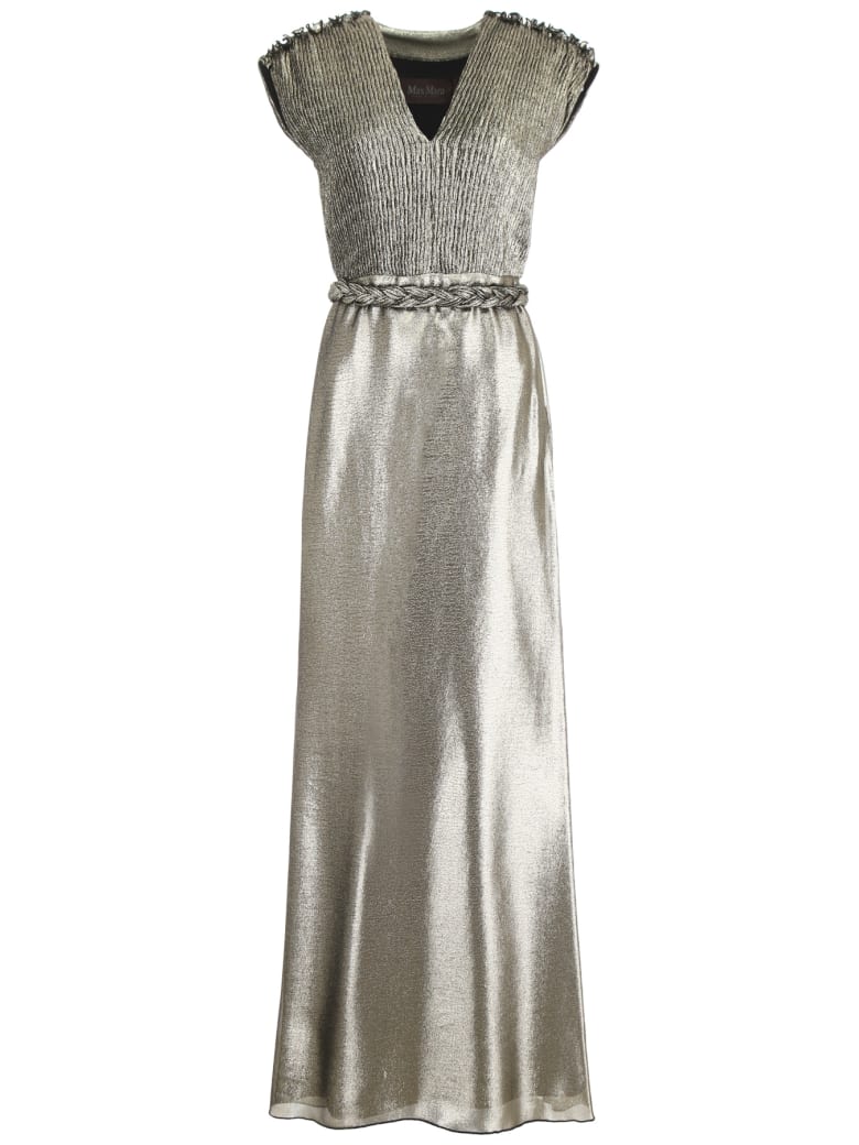 Max Mara Max Mara Lurex Dress - NERO ORO (Metallic) - 10922891 | italist