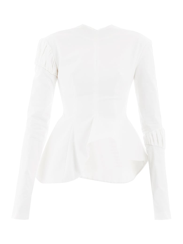 A.W.A.K.E. Mode Peplum Top - OFF WHITE (White)