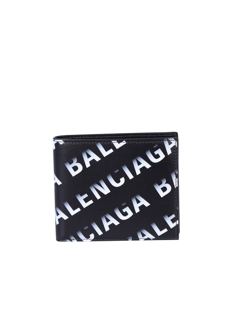 Balenciaga Branded Wallet - 1160 BLK/GREY