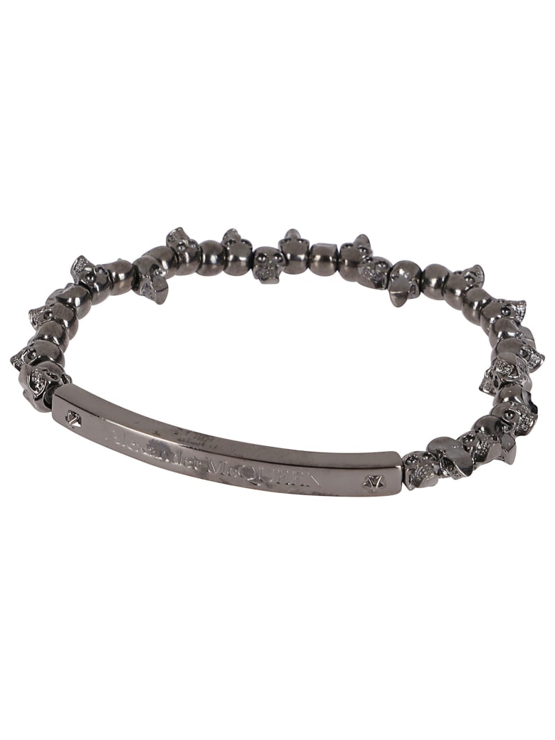 Alexander McQueen Silver-tone Brass Bracelet - Silver