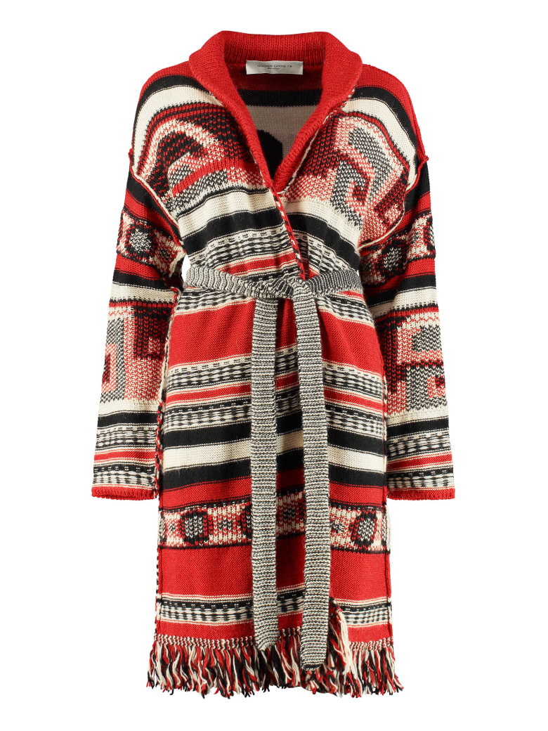 Golden Goose Azul Jacquard Knit Cardigan - Multicolor
