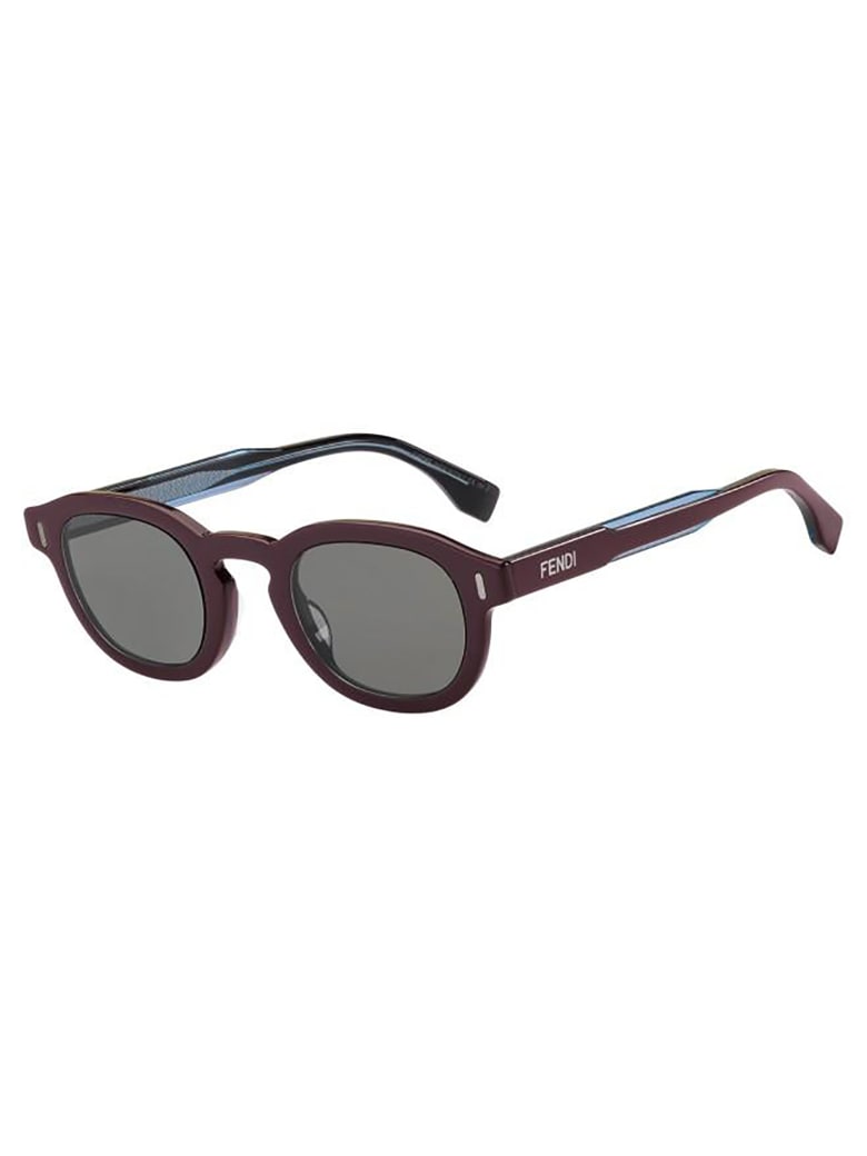 Fendi FF M0100/G/S Sunglasses - Xae/ir Burgundy Blu