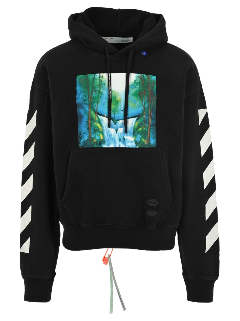 off white waterfall hoodie