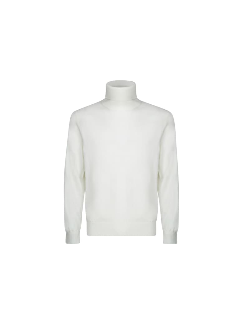 Z Zegna Turtleneck Sweater - White