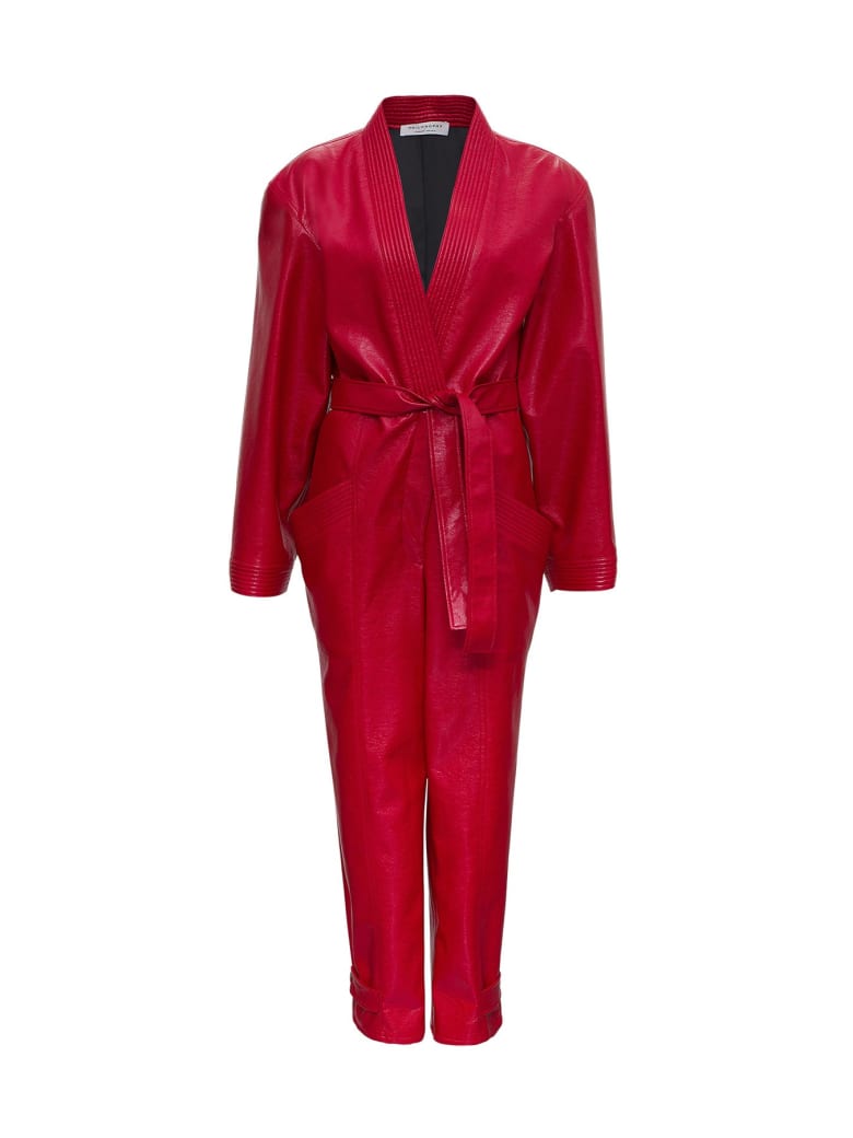 Philosophy di Lorenzo Serafini Leatheret Suit - Red
