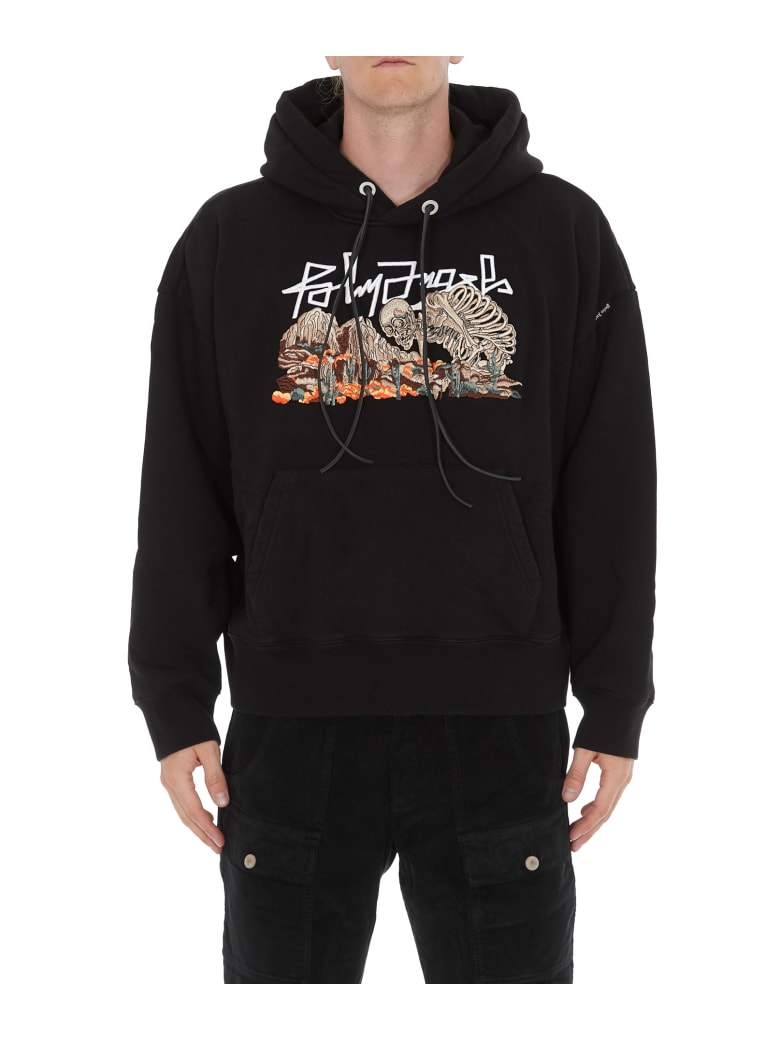 Palm Angels Desert Skull Hoodie - Black multi