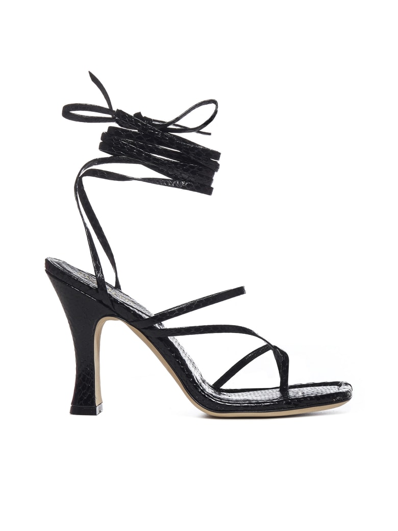 Paris Texas Mirta Animalier-effect Leather Sandals - Nero