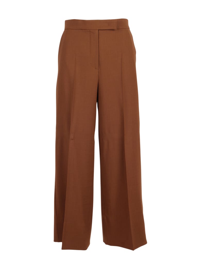 Max Mara 'albino' Wool Trousers - Cuoio