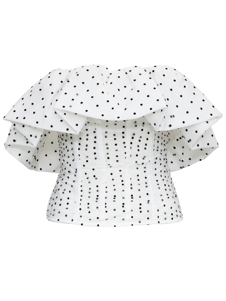 self portrait polka dot top